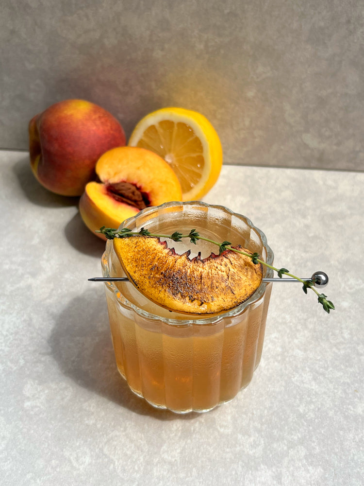 Smoked Peach Maple Gold Fashioned